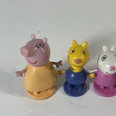 5 Peppa Pig Mini Figures Tiny 1-2 Inches Cake Toppers