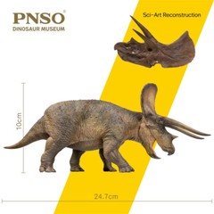 PNSO 1/35 New Version Triceratops Model Adult Children Toys Gift Dinosaur Figure