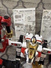 Power Rangers Megazord Lot HUGE Tigerzoid Thunderzoid Helmets Swords