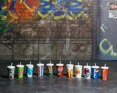 Miniature Soda Drink Cup Accessory for Action Figure/Dollhouse