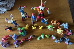 Pokemon TOMY Figure Lot XY Black White Xerneas Yveltal Mega Lucario Ash