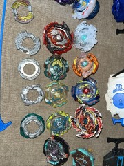 Large Collection of Beyblades With 2 Level Stadium, All In Good Condition