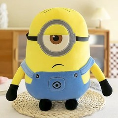 Cute Minions Movie Characters Yellow Plush Toys Bob Stuart In Jeans Soft Dolls