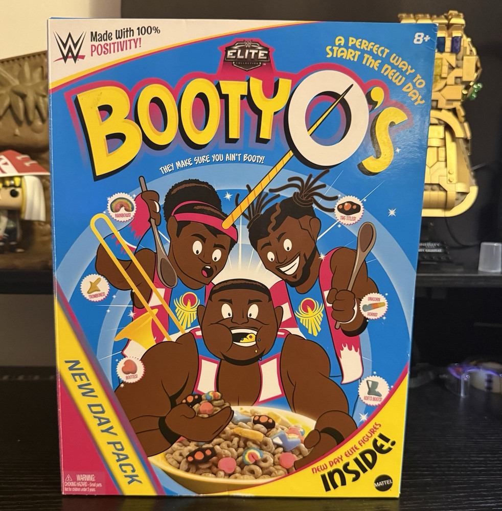 The New Day Booty-O’s WWE Elite Collection Boxed Figure Set w/ Trombone