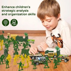 95 PCS Army Men Toys, Toy Soldiers for Boys, Plastic Action Figures, Soldier …