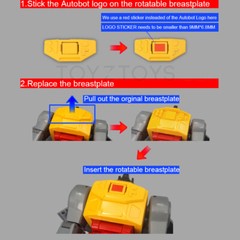 Head Filler Chest Armor / breastplate Upgrade Kit For NA H44 Umir Grimlock