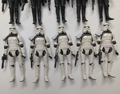 lot of 10 Hasbro Star Wars Shadow Stormtrooper Black Troopers figure w gun 3.75″