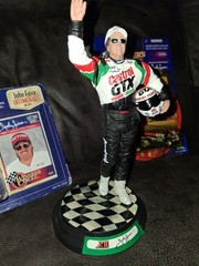 John Force Lot Collectible McFarlane Figure + Diecast Funny Cars + Trading Card