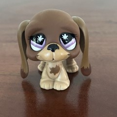 Littlest Pet Shop Squeaky Clean Pets 664 Mauve Cat 665 Basset Hound, Accessories