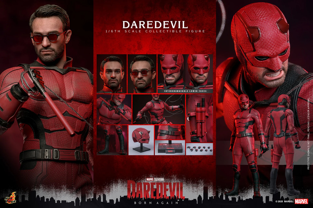Hot Toys TMS154 Marvel Daredevil Born Again Daredevil 1/6 Scale Figure In Stock