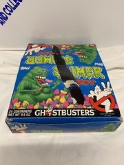 TOPPS GHOSTBUSTERS SLIMER 1989 HEAD BUST CANDY BOX CONTAINERS DISPENSER 20 PIECE