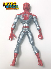 Spider-Man Animated Series Red/Silver Glider Spider Charged(2008, Hasbro) Figure