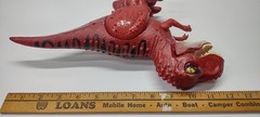 Zuru Robo Alive Dino War T-Rex Red Walks Roars Lights Up No Armor WORKS TESTED