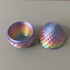 3D Printed Dragon Egg with Dragon Full Articulated Dragon Modle Movable