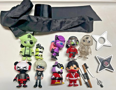 Ryan’s World Shadow Warrior Mystery Ninja and Pirate Figure lot