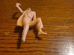 IDEAL Joker 1966 Justice League Batman Vintage Plastic Action Figure Damaged Toy