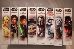 HASBRO STAR WARS 8pc LOT 5.5 IN DELUXE ACTION FIGURES C-3PO HAN LUKE CHILD + NEW