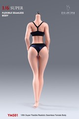 US YM501 1/6 Pale Seamless Body Big Breast Slender Waist Details Female Figure