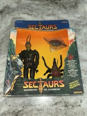 Vintage 1984 Coleco SECTAURS Warriors of Symbion SKITO and TOXCID action figure