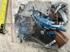 Transforming Toy Gray & Blue Robot #2 TRANSFORMER Figure Helicopter Warbotron