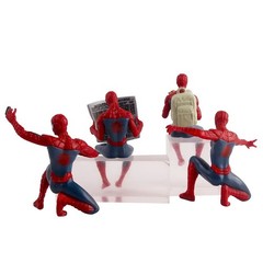 Set 4pcs Marvel Spider-Man Action Figure Mini Toy Model Collectible Gift