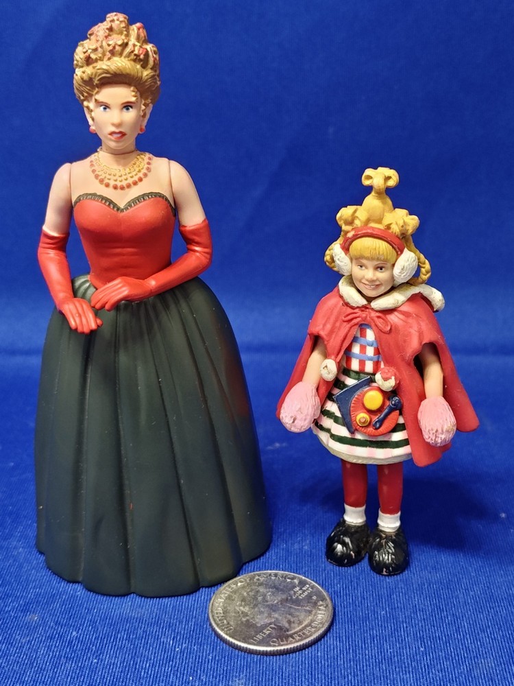 Cindy Lou Who 3.25″ Martha May Whovier 4.25″ The Grinch Who Stole Christmas 2000