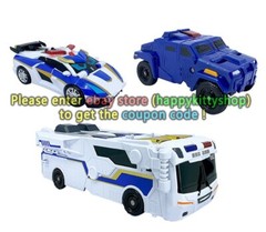 Metal Cardbot S Transform Action Figure Cop Police Car Vehicle Robot Toy For Boy