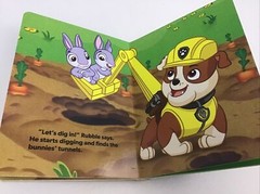 Paw Patrol Vehicles Figure Board Book Lot The Pups Save the Bunnies