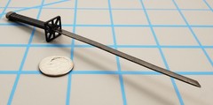 Crazy owners ninja metal sword 1/6 scale toys ignite Japanese samurai Asian used