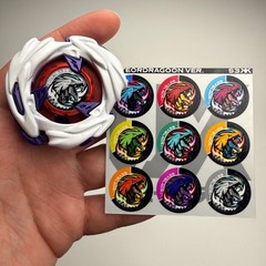 Beyblade X: CUSTOM UX Recolor Set Stickers