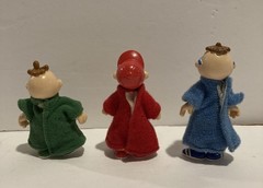 Vintage 1984 Alvin and the Chipmunks Action Figure Lot READ Alvin Theodore Simon