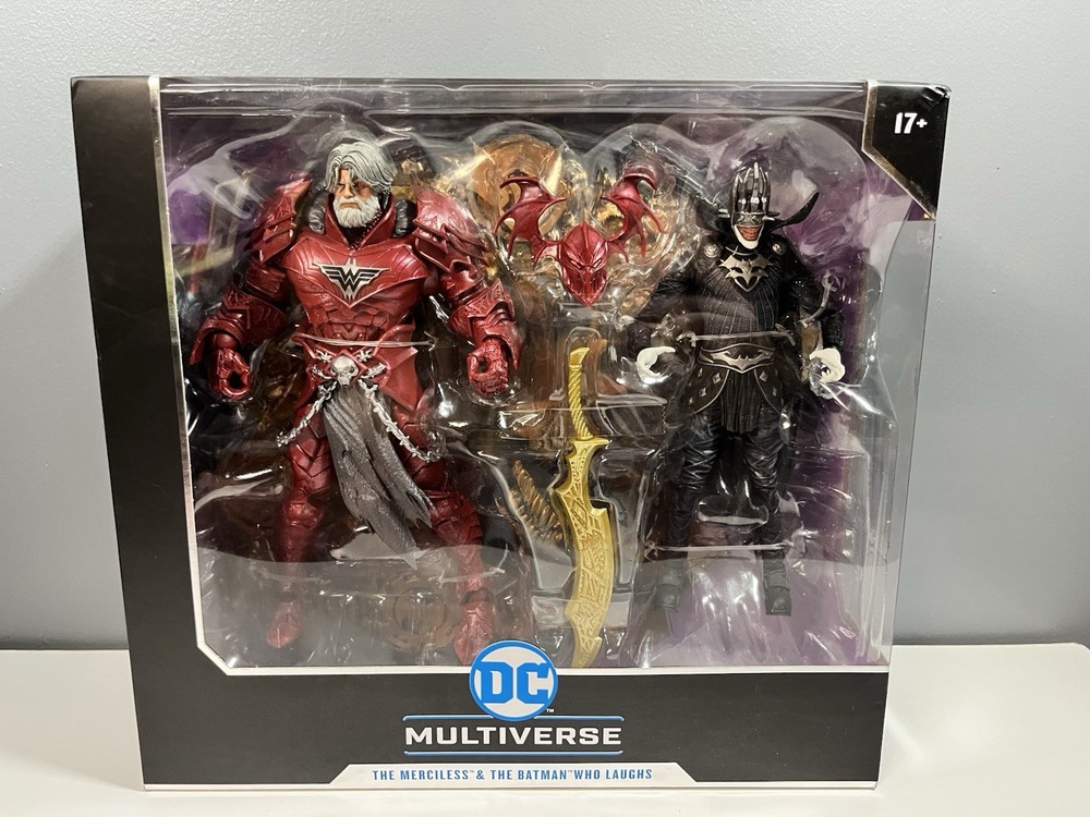 McFarlane DC Multiverse 2 Pack The Merciless & The Batman WHO Laughs