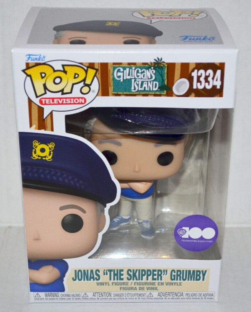Funko POP! Gilligan’s Island Jonas The Skipper Grumby #1334 Vinyl Figure MINT🔥