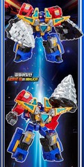 Metal Cardbot S DEEP BITE & ROCK CRUSH Submarine Tank Transform Robot Figure Toy