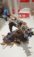 18CM League of Legends LOL Jinx PVC Statue Handmade Figure Model Collectibles