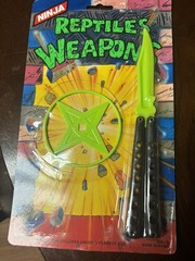 3 Vintage Ninja Turtle Knife and Ninja Star “Rare” “New Sealed 90s Star”