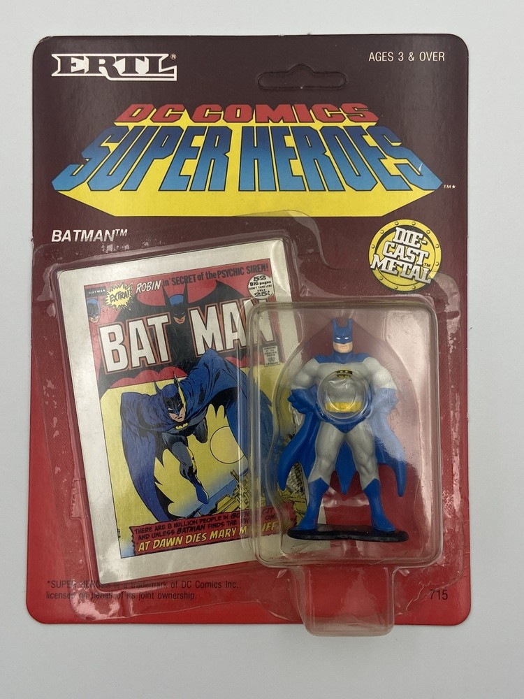 ERTL Vintage 1990 Batman – Standing (#715) Die-Cast Metal Action Figure 1:18 New