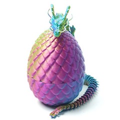 3D Printed Dragon Egg Model,Articulated Animals Figure,Fidget Toys Home Decor