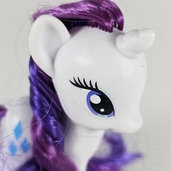 My Little Pony G4 Rarity Brushable Figure 3″ w/ Accessories & Pet Bird