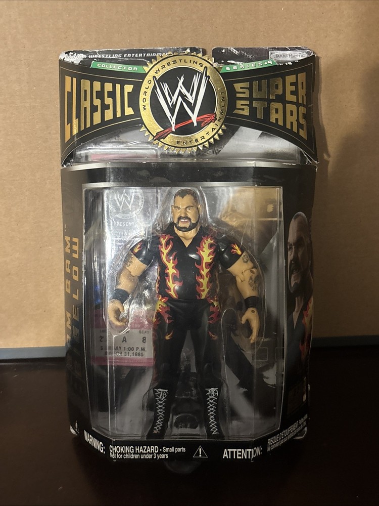 WWE Classic Superstars Series 9 Bam Bam Bigelow Jakks Pacific 2005 Box Damage