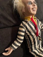 Vintage Beetlejuice Pull-String Talking and Head Spinning Doll 1989 Kenner 16″