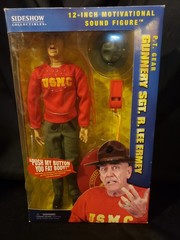 2006 Sideshow Exclusive Gunnery SGT. R. Lee Ermey PT Gear 12” Talking figure New