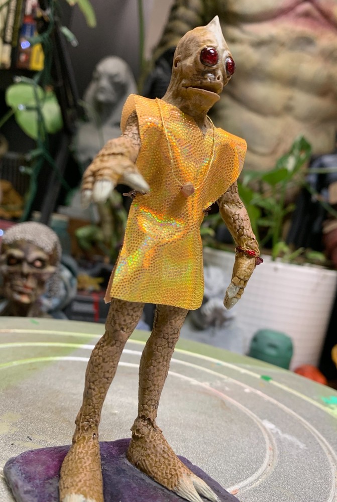 Land of the Lost prototype ENIK Sleestak custom miniature figure with base