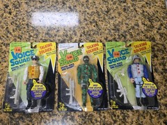 Lot Of 3 Sealed Voice Squad Figures – 1991 Toy Island – Vintage