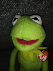 Kermit the Frog Ty Beanie Buddies 2013 Rare Muppets Plush Medium 16″ Tags