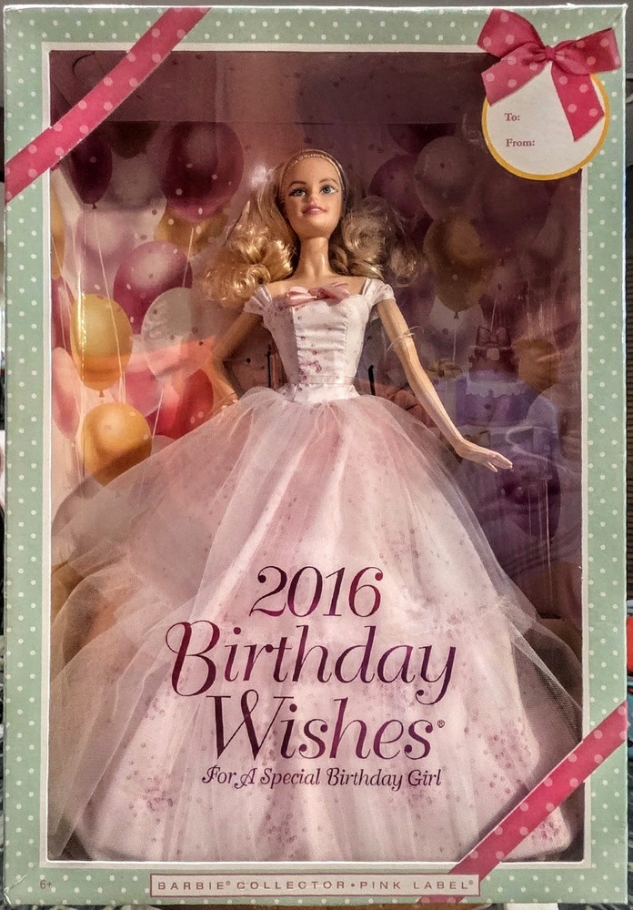 2016 Birthday Wishes Barbie Collector Pink Label