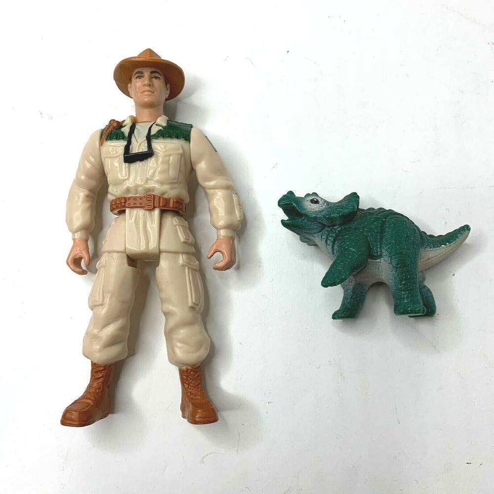Jurassic Park The Lost World Eddie Carr w/ Triceratops