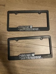 Transformers Officially Licensed Car Tag License Plate Plastic Frames 2011 Used