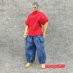 1:18 Casual Pants Trend Trousers Clothes Fit 3.75 ” Male Soldier Figure Body Toy