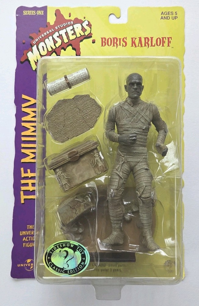 Universal Studios Monsters The Mummy Boris Karloff Figure Sideshow 1998 Sealed